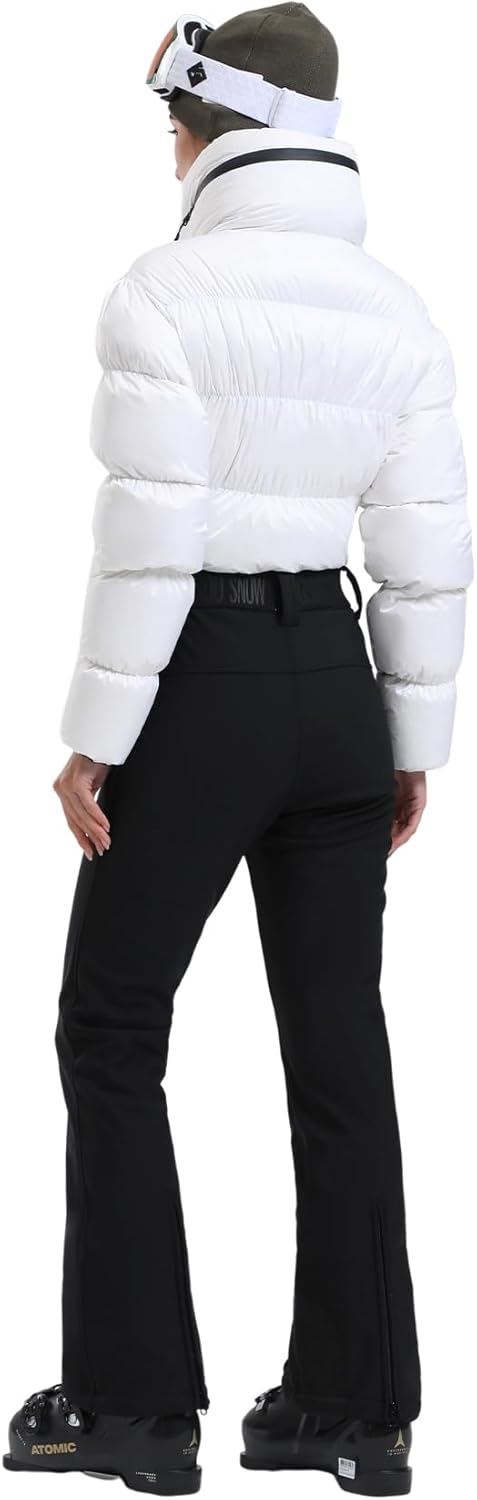 Womens Ski Suits Down One Piece Snowsuit Waterproof Snowboard Jumpsuits