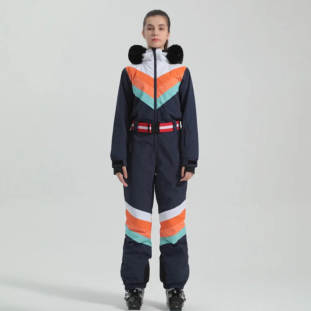 Women's Luxury One Piece Ski Suit Jumpsuits