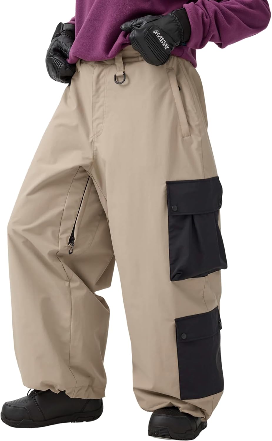 Men Women Ski Pants Baggy Cargo Snowboard Pants