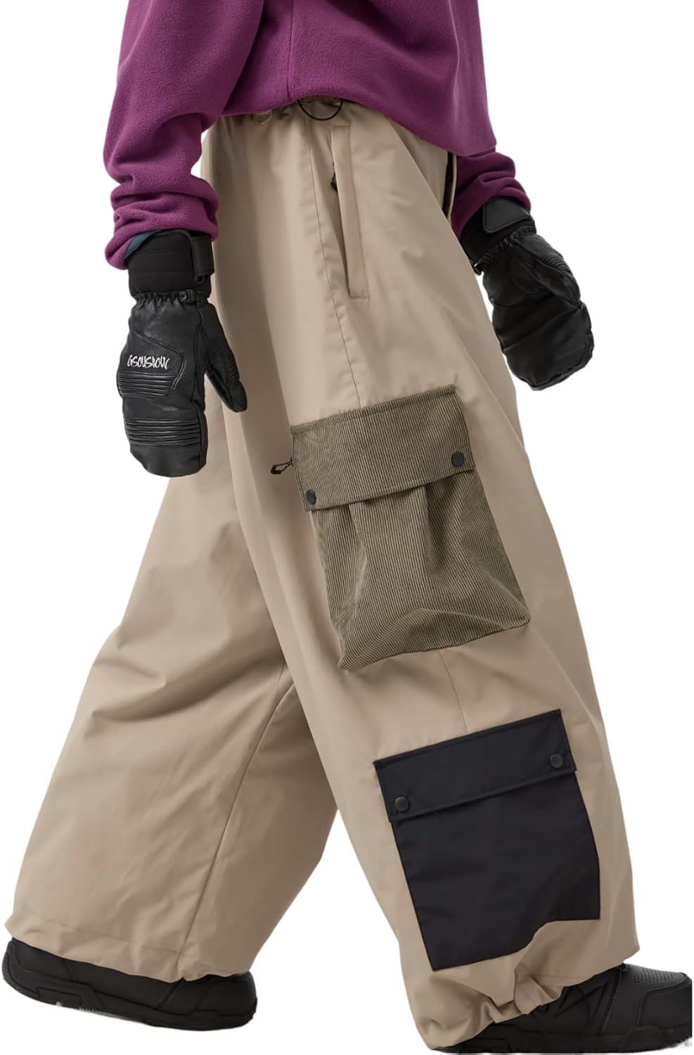 Men Women Ski Pants Baggy Cargo Snowboard Pants