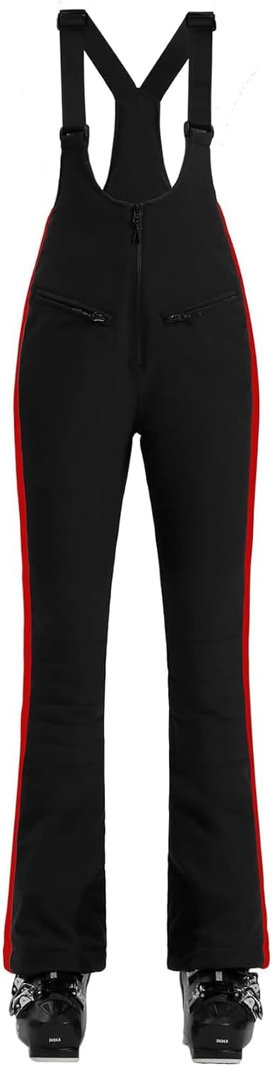 Women’s Slim Fit Insulated Ski Bib Snow Pants Waterproof Warm