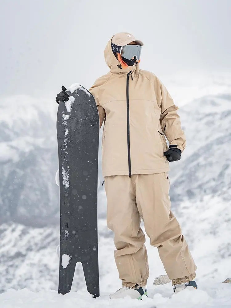 Adult Adventure Snowsuits 3L Ski Jacket Pants Set Outfits