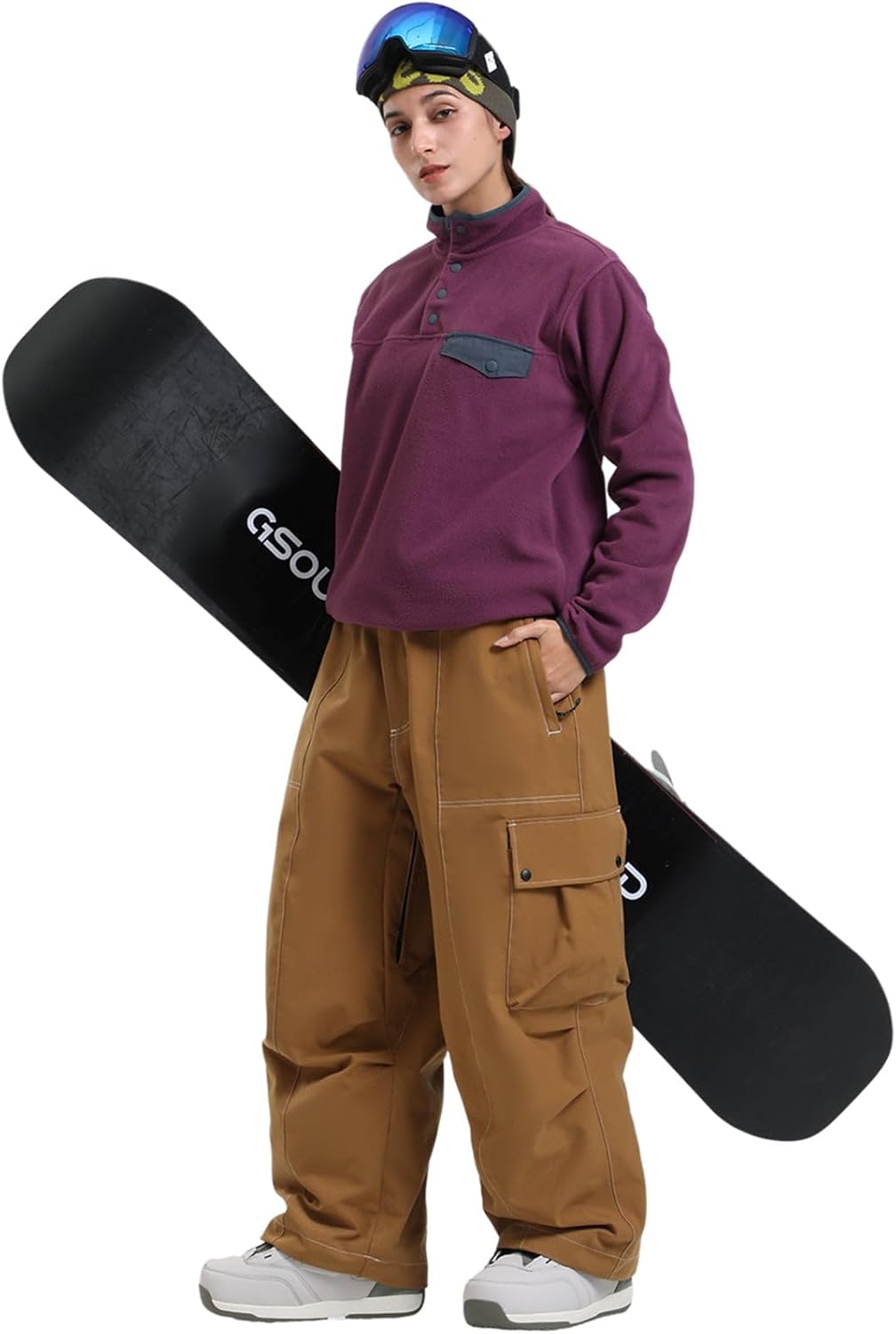 Womens Mens Snowboard Pants Super Baggy Ski Snow Pants