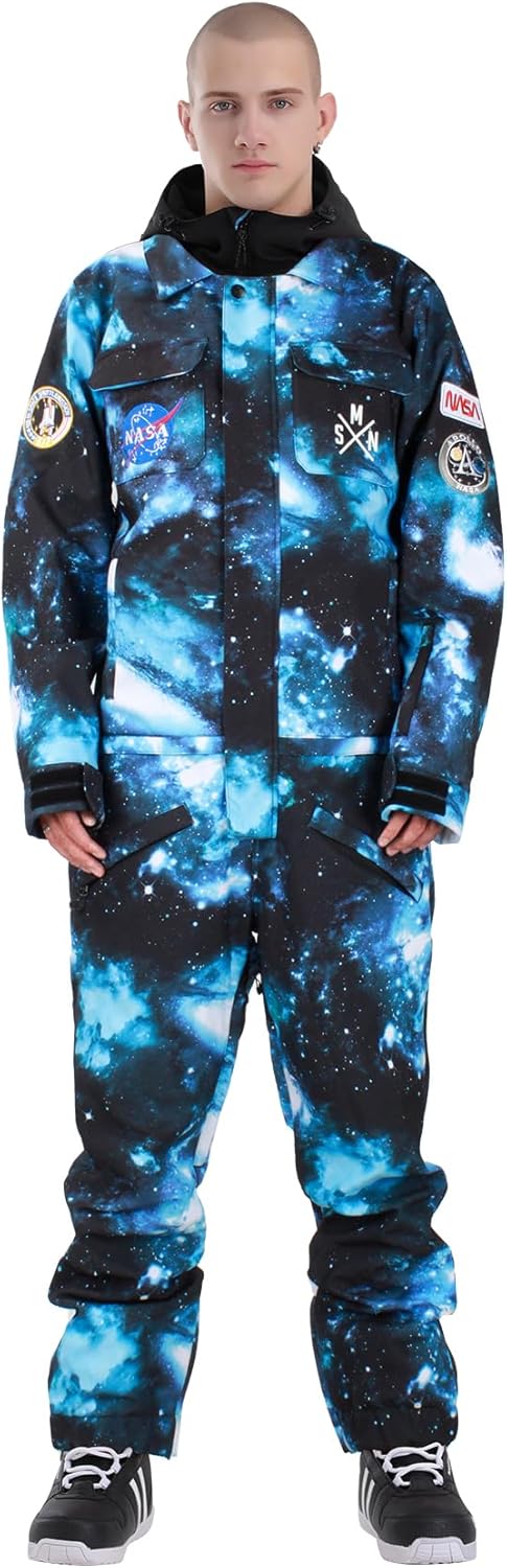 Combinaison de ski une pièce femme homme imperméable coupe-vent
