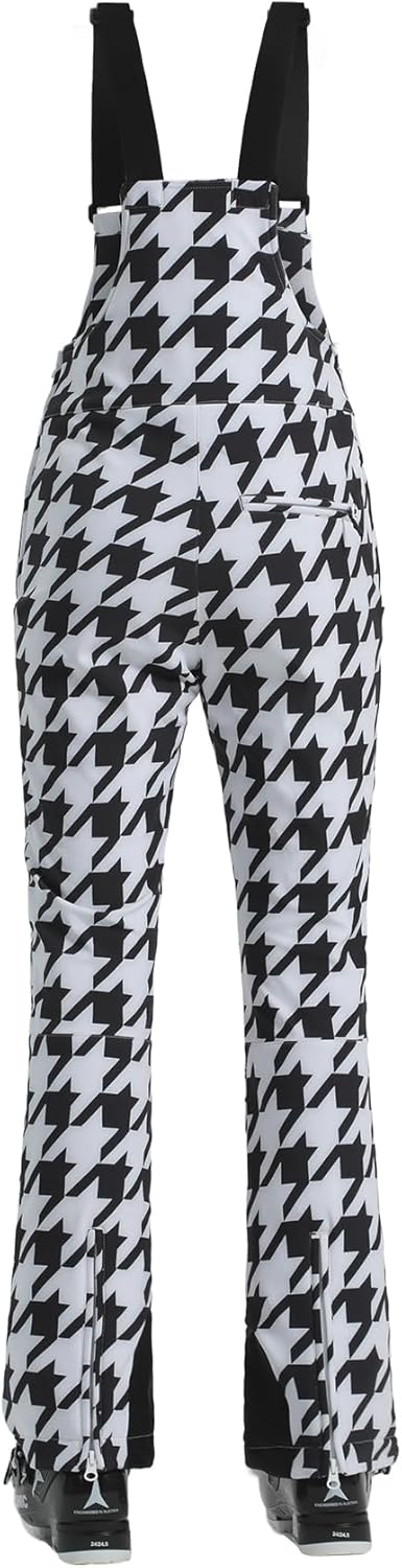 Women’s Slim Fit Insulated Ski Bib Snow Pants Waterproof Warm