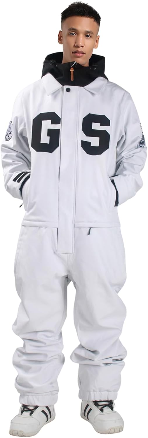 Ski Suits Women Men One Piece Snow Suits Waterproof Windproof Men Snowsuit Insulated Ski Jumpsuit