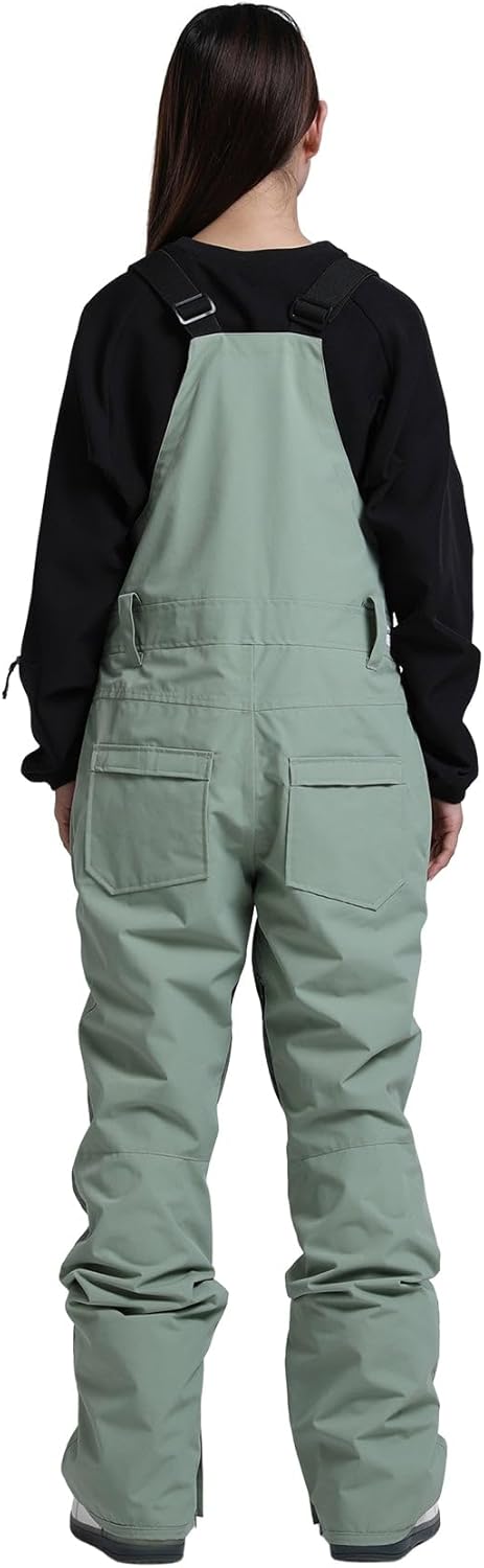 Womens Ski Bibs Snowboard Pants Snow Overalls Waterproof Windproof Winter Outdoor Sports