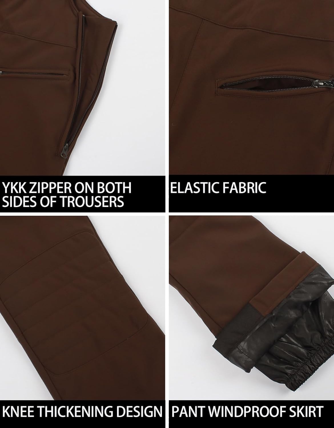 Women’s Slim Fit Insulated Ski Bib Snow Pants Waterproof Warm