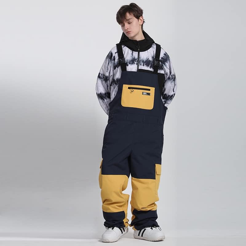 Women Men Ski Bibs Snowboard Pants Snow Bibs