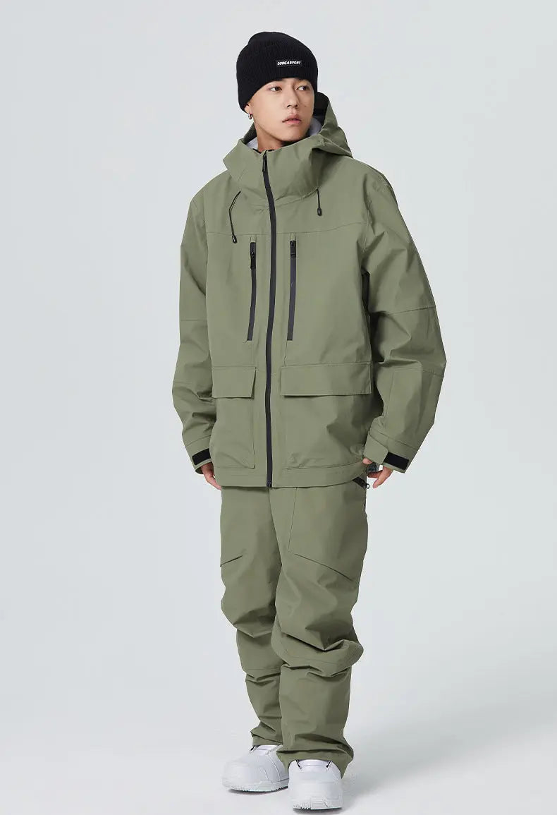 Ensemble ski unisexe shell hiver imperméable coupe-vent