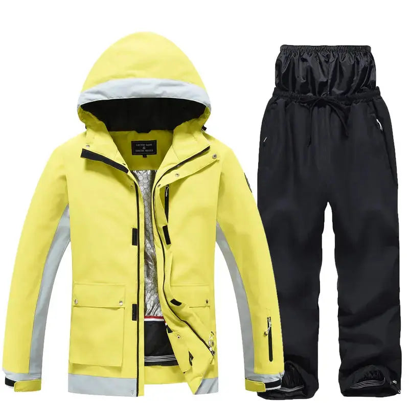 Loose Fit Ski and Snowboard Jacket and Pants Set Sportswear