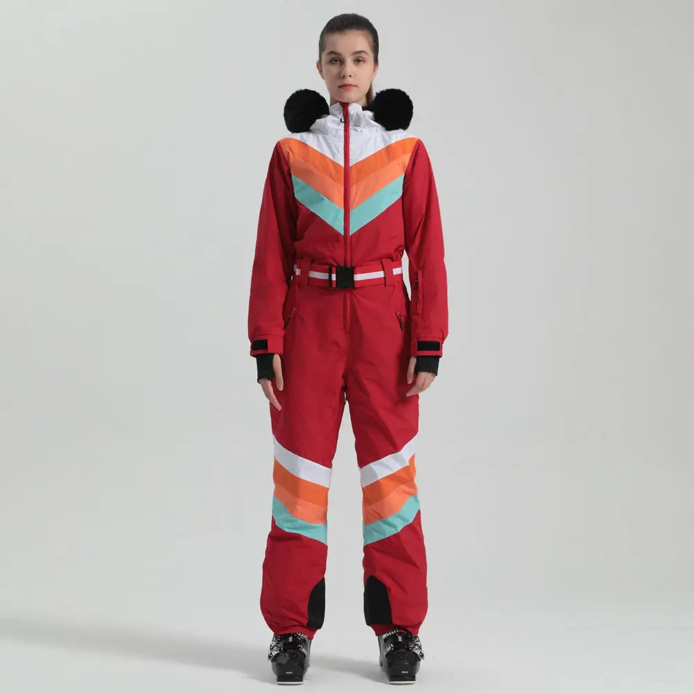 Women's Luxury One Piece Ski Suit Jumpsuits