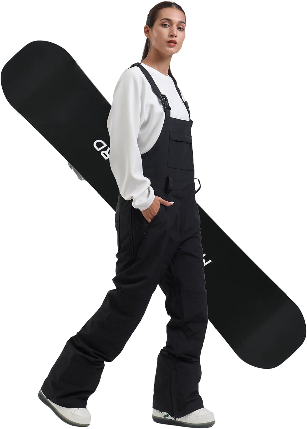Womens Ski Bibs Snowboard Pants Snow Overalls Waterproof Windproof Winter Outdoor Sports