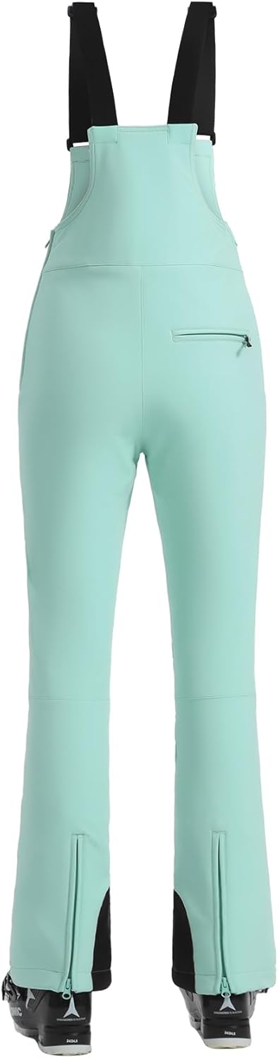 Women’s Slim Fit Insulated Ski Bib Snow Pants Waterproof Warm