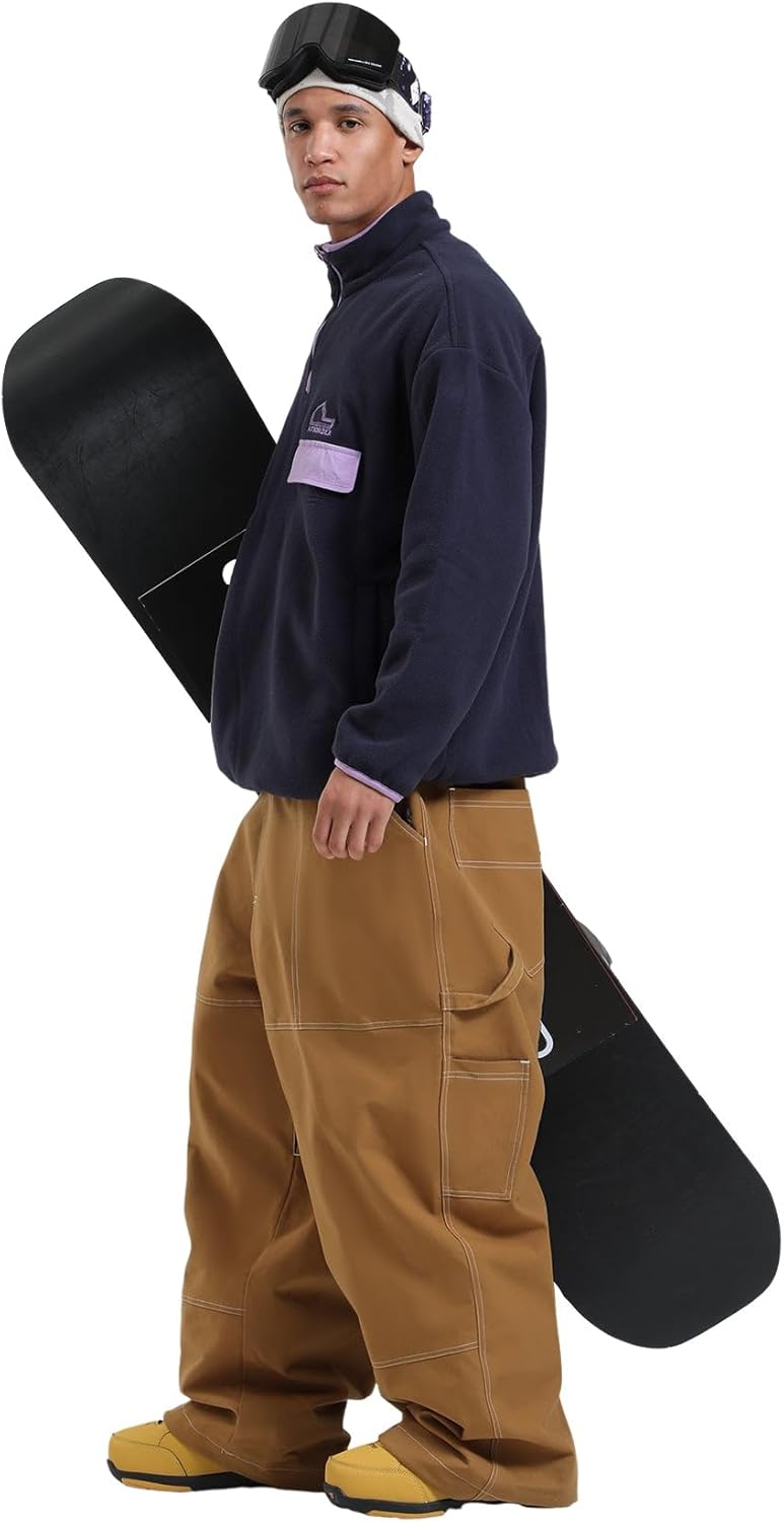 Womens Mens Snowboard Pants Super Baggy Ski Snow Pants
