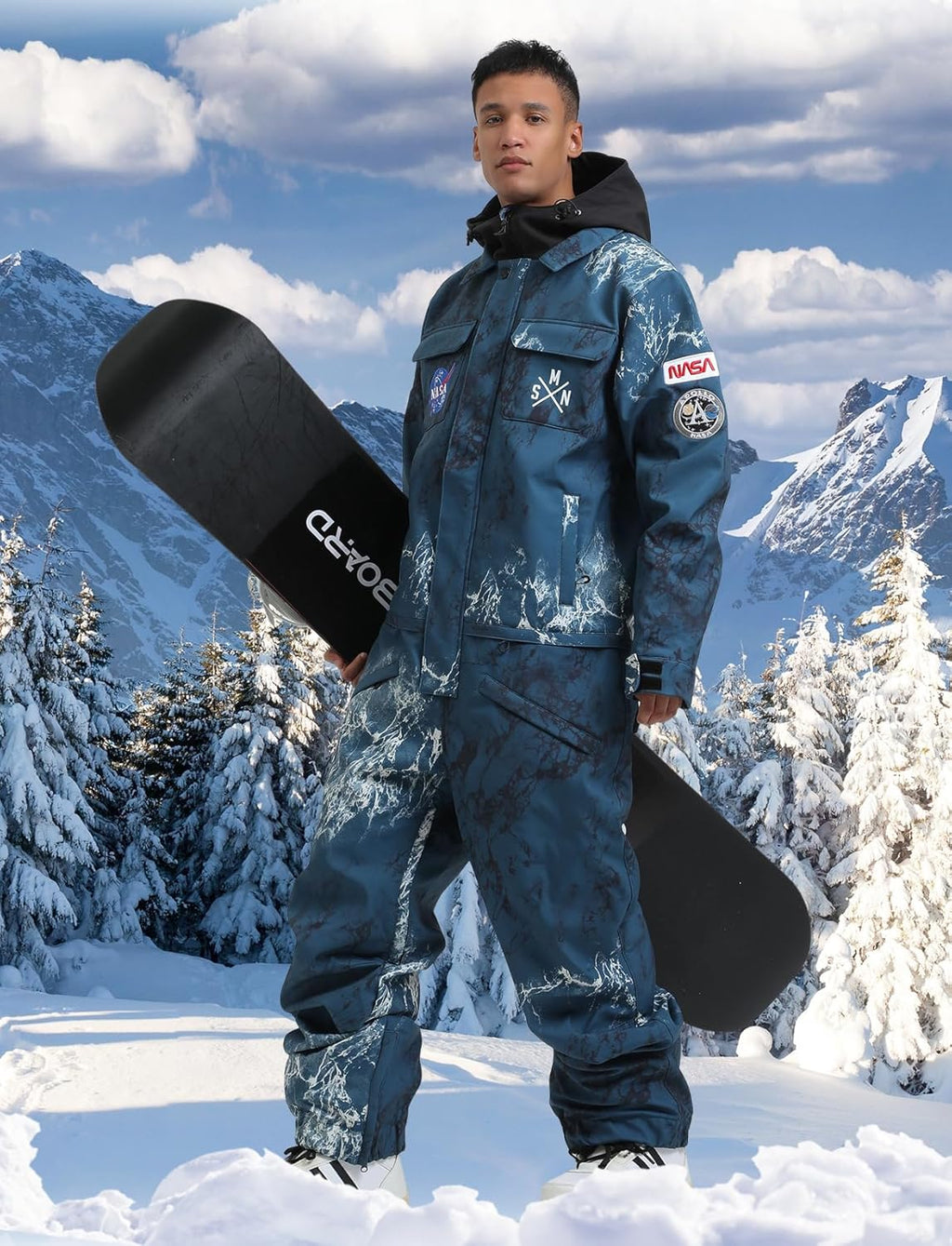 Ski Suits Women Men One Piece Snow Suits Waterproof Windproof Men Snowsuit Insulated Ski Jumpsuit