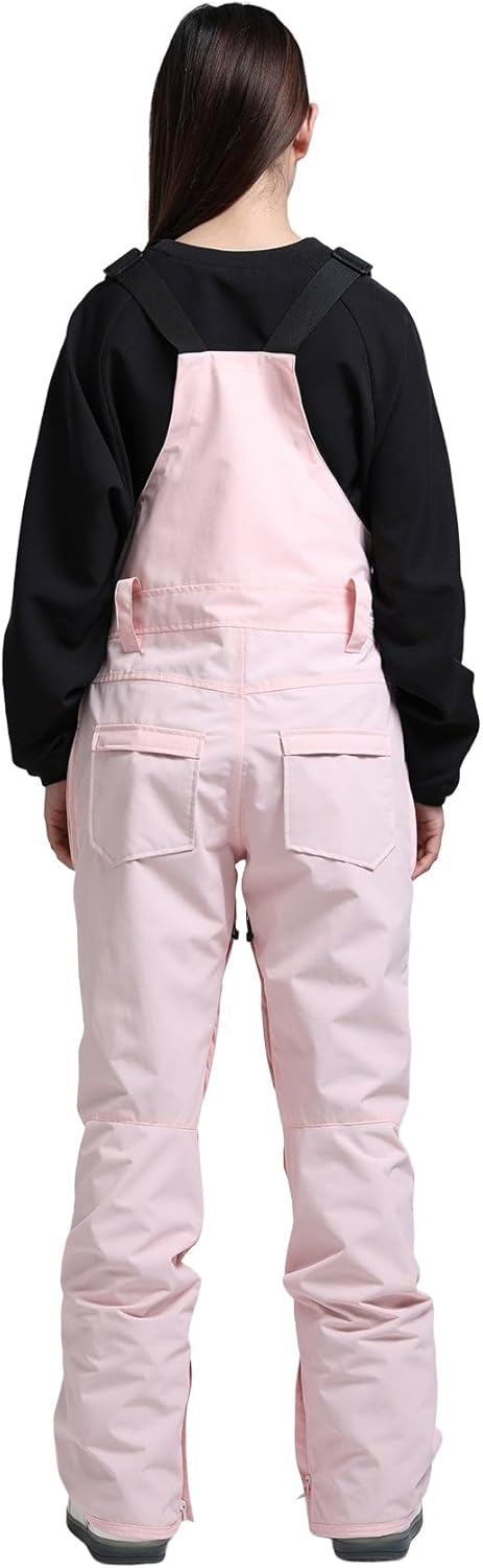 Womens Ski Bibs Snowboard Pants Snow Overalls Waterproof Windproof Winter Outdoor Sports