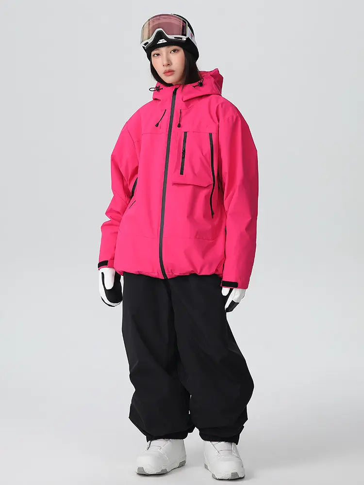 Unisex Baggy Freestyle Ski Suit One Piece Snowboard Outfit