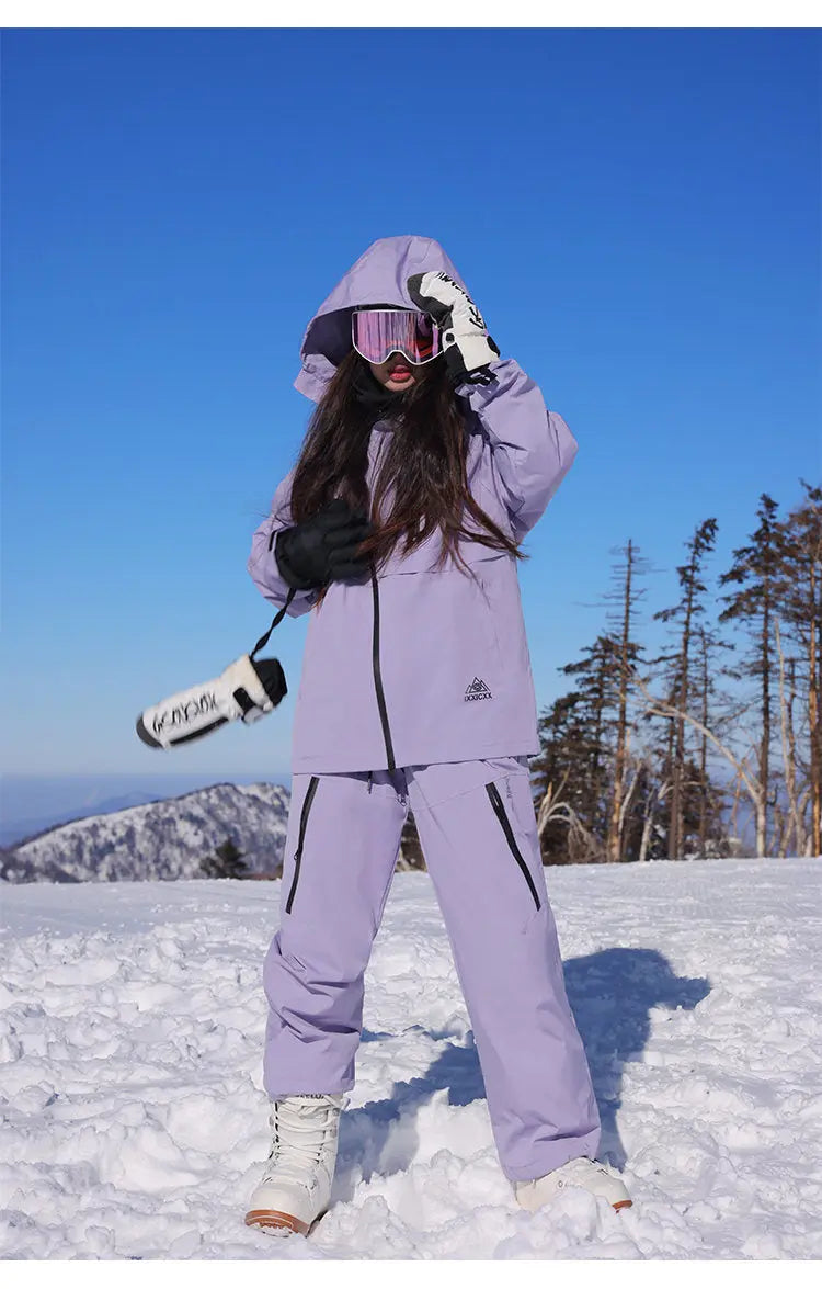 Plus Size Adult Snowboard Ski Jacket Pants Set