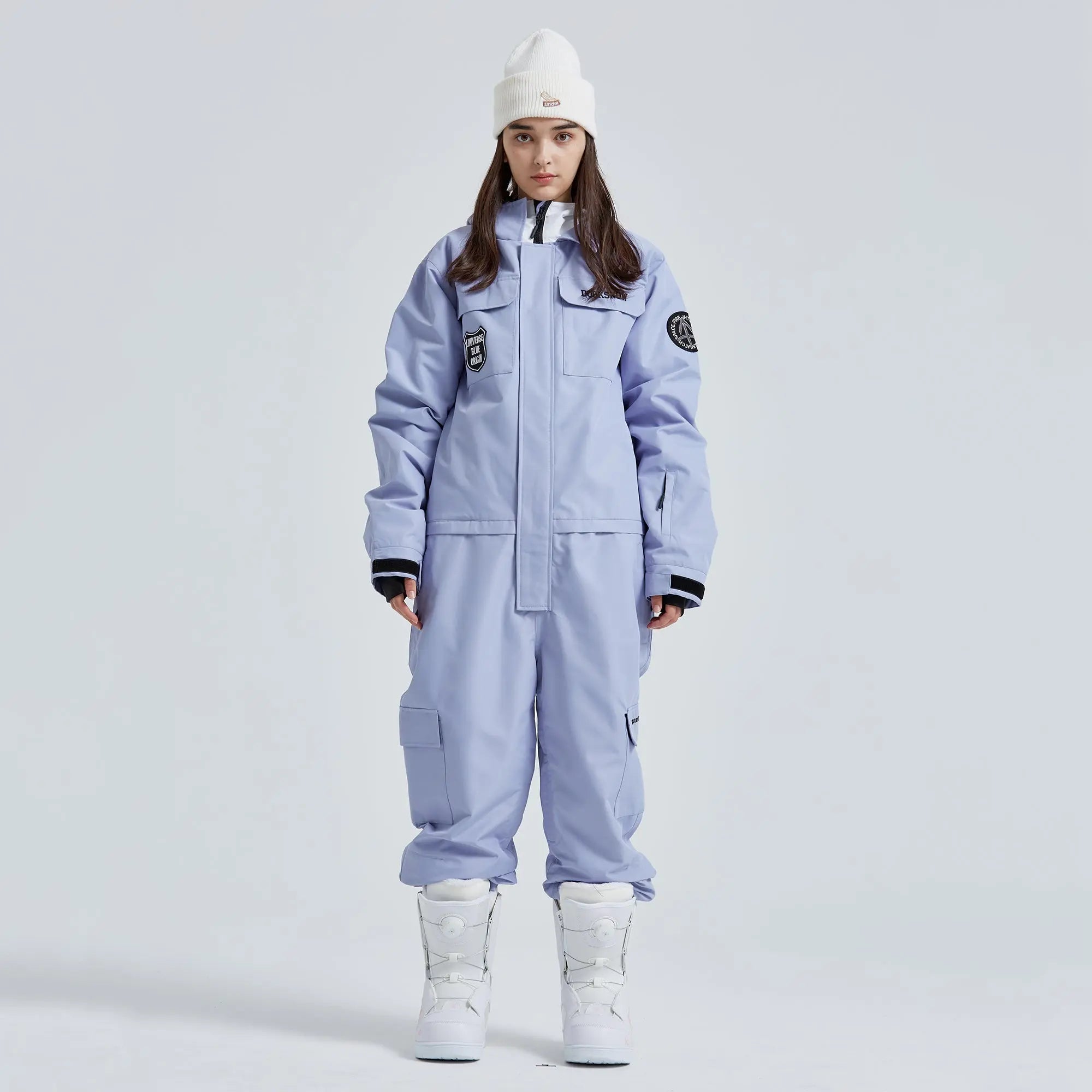 Adult One Piece Ski Suits Waterproof Winter Snowsuits