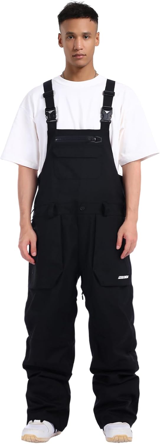 Women Men Ski Bibs Snowboard Pants Snow Bibs