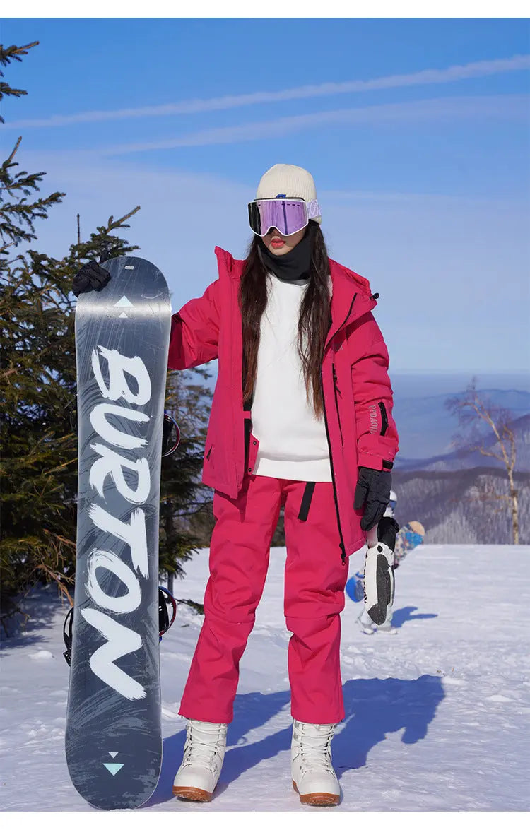 Ensemble veste et pantalon de ski chaud hiver adulte