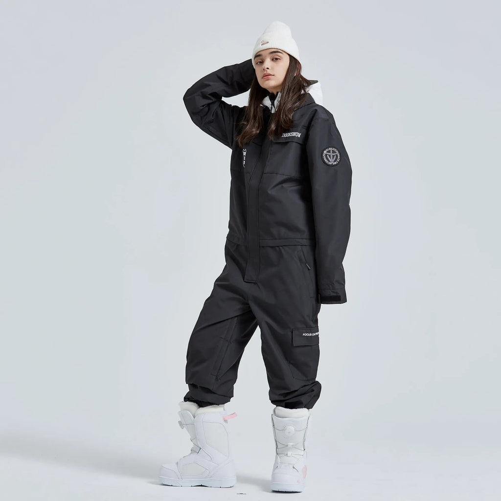 Adult One Piece Ski Suits Waterproof Winter Snowsuits