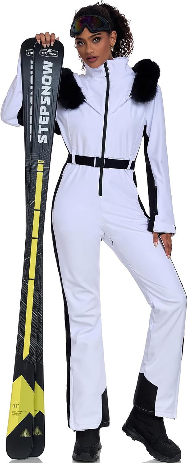 Combinaison de ski une pièce femme chaude imperméable hiver