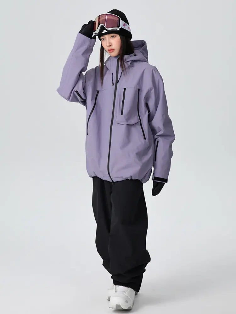 Unisex Baggy Freestyle Ski Suit One Piece Snowboard Outfit