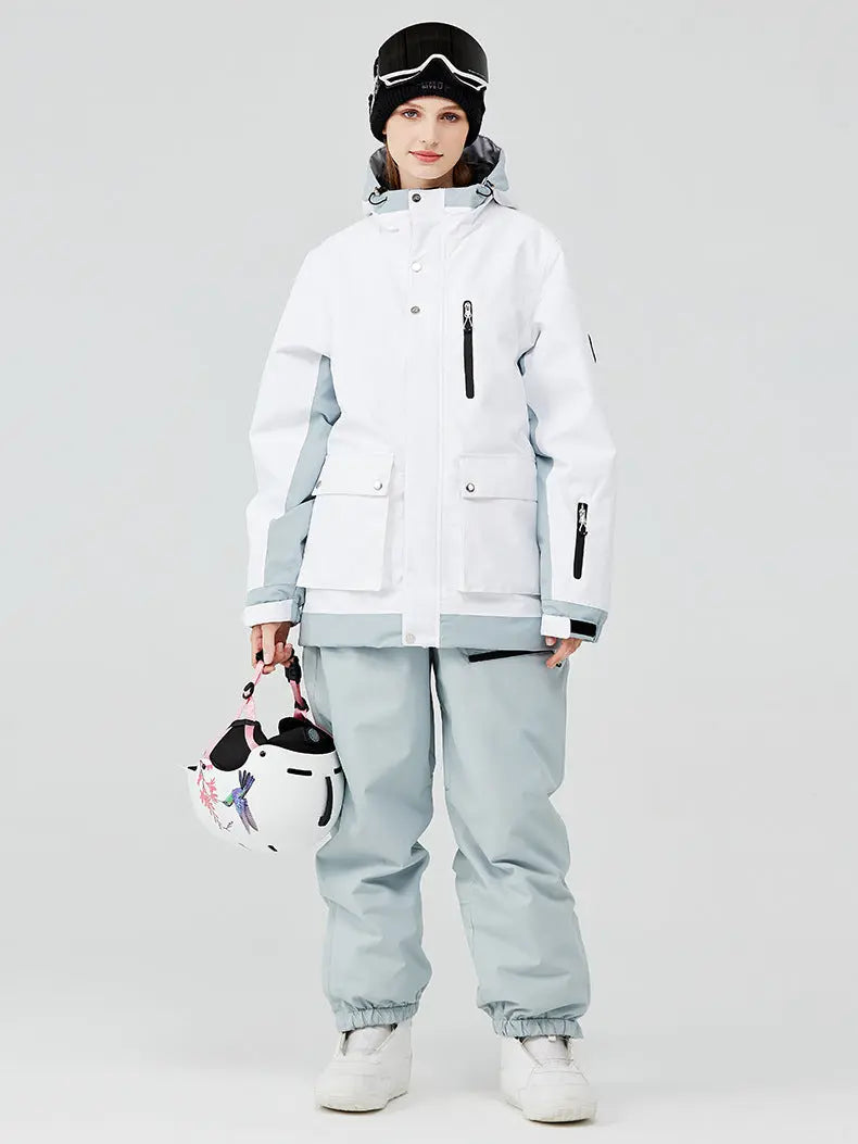Women’s Outdoor Snowboarding Jacket and Pants Winter Suit