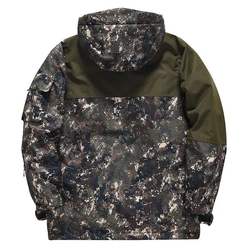 Women’s Floral Printed Snow Jacket and Bib Pants Winter Set