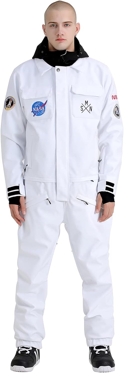 Ski Suits Women Men One Piece Snow Suits Waterproof Windproof Men Snowsuit Insulated Ski Jumpsuit