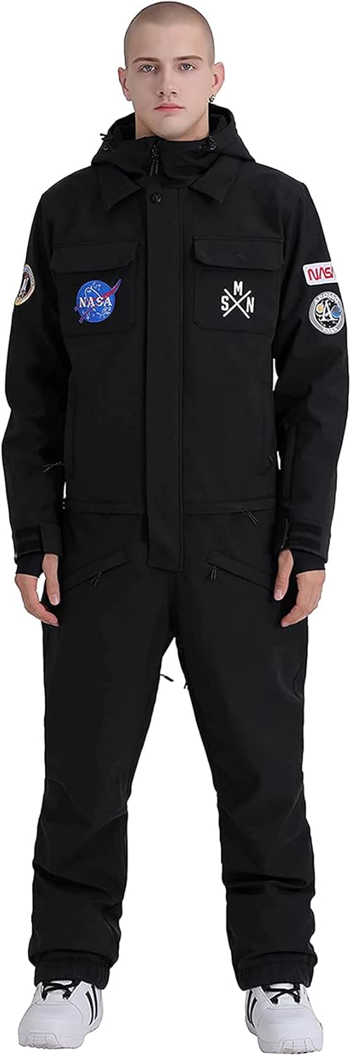 Combinaison de ski une pièce femme homme imperméable coupe-vent