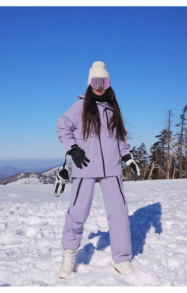 Plus Size Adult Snowboard Ski Jacket Pants Set