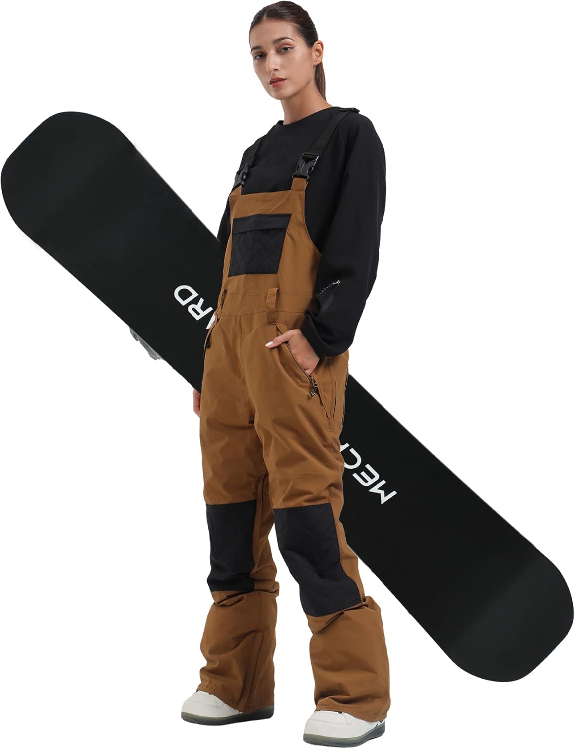 Womens Ski Bibs Snowboard Pants Snow Overalls Waterproof Windproof Winter Outdoor Sports