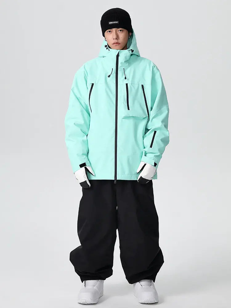 Unisex Baggy Freestyle Ski Suit One Piece Snowboard Outfit