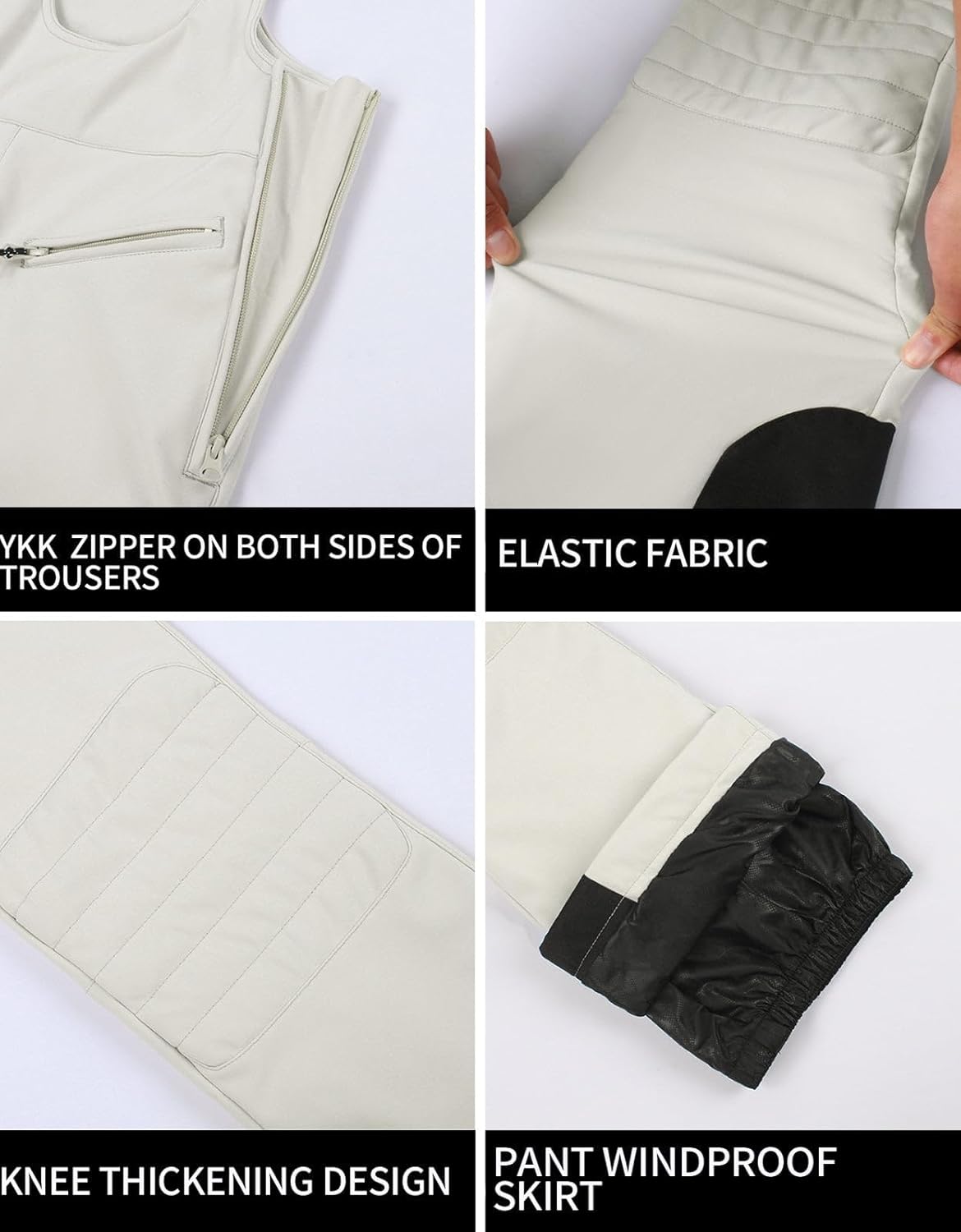 Women’s Slim Fit Insulated Ski Bib Snow Pants Waterproof Warm