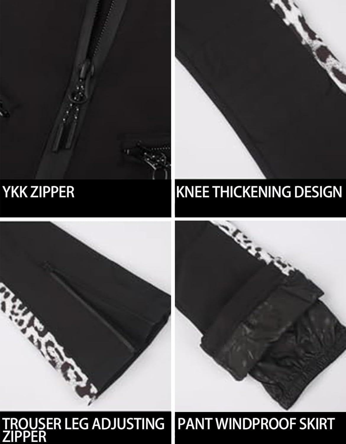 Women’s Slim Fit Insulated Ski Bib Snow Pants Waterproof Warm