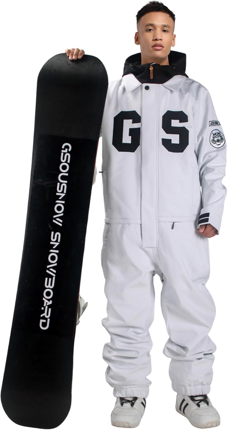 Ski Suits Women Men One Piece Snow Suits Waterproof Windproof Men Snowsuit Insulated Ski Jumpsuit