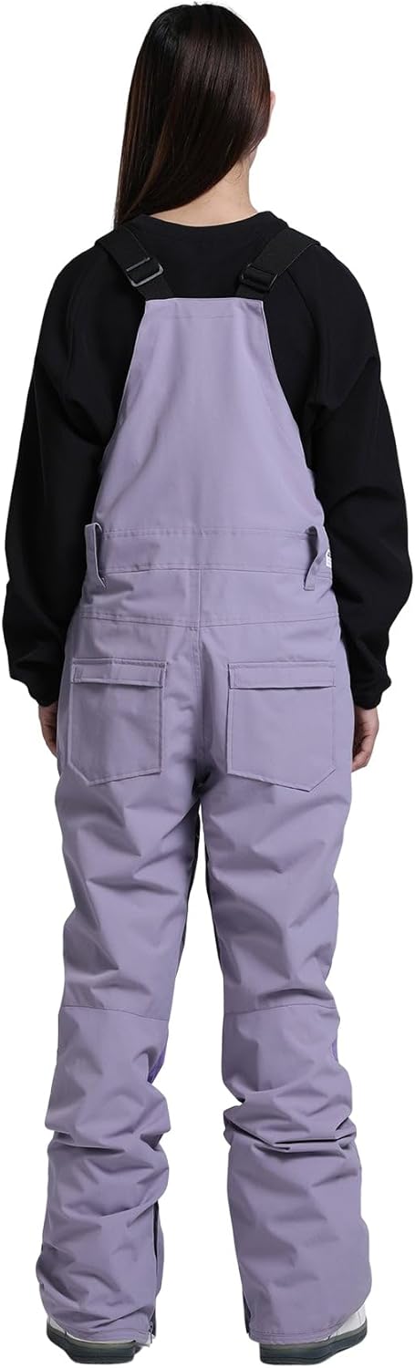 Womens Ski Bibs Snowboard Pants Snow Overalls Waterproof Windproof Winter Outdoor Sports