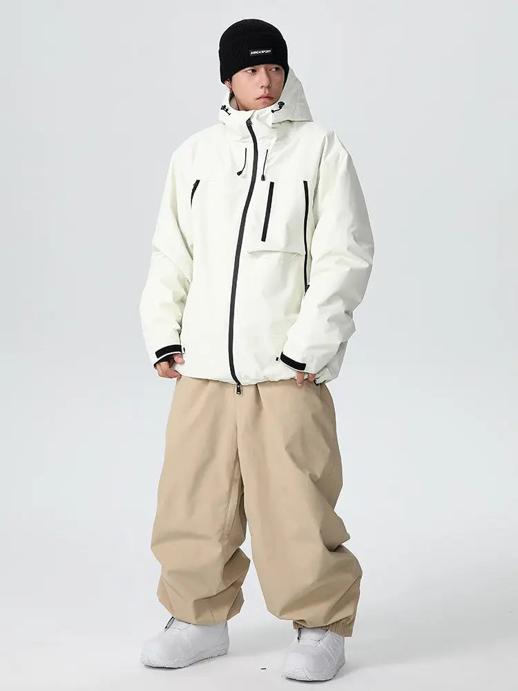 Unisex Baggy Freestyle Ski Suit One Piece Snowboard Outfit
