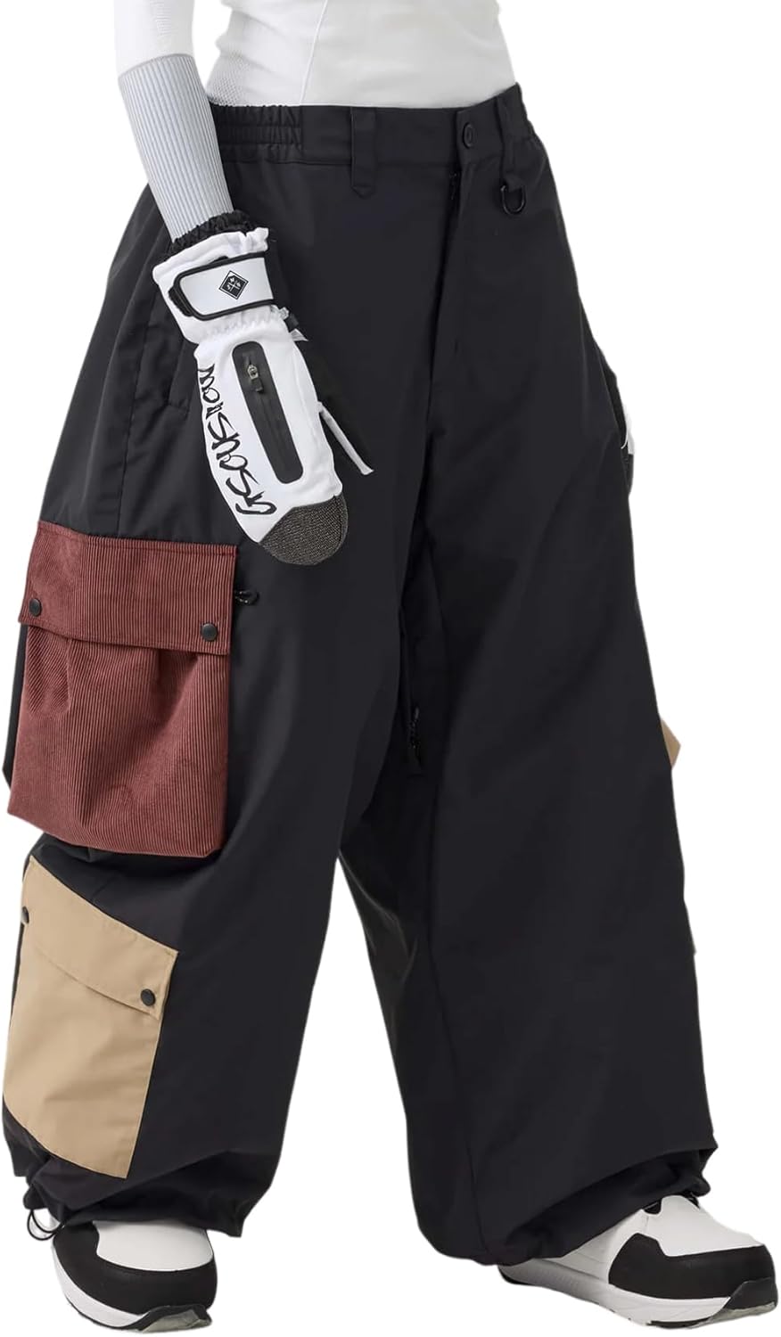 Men Women Ski Pants Baggy Cargo Snowboard Pants