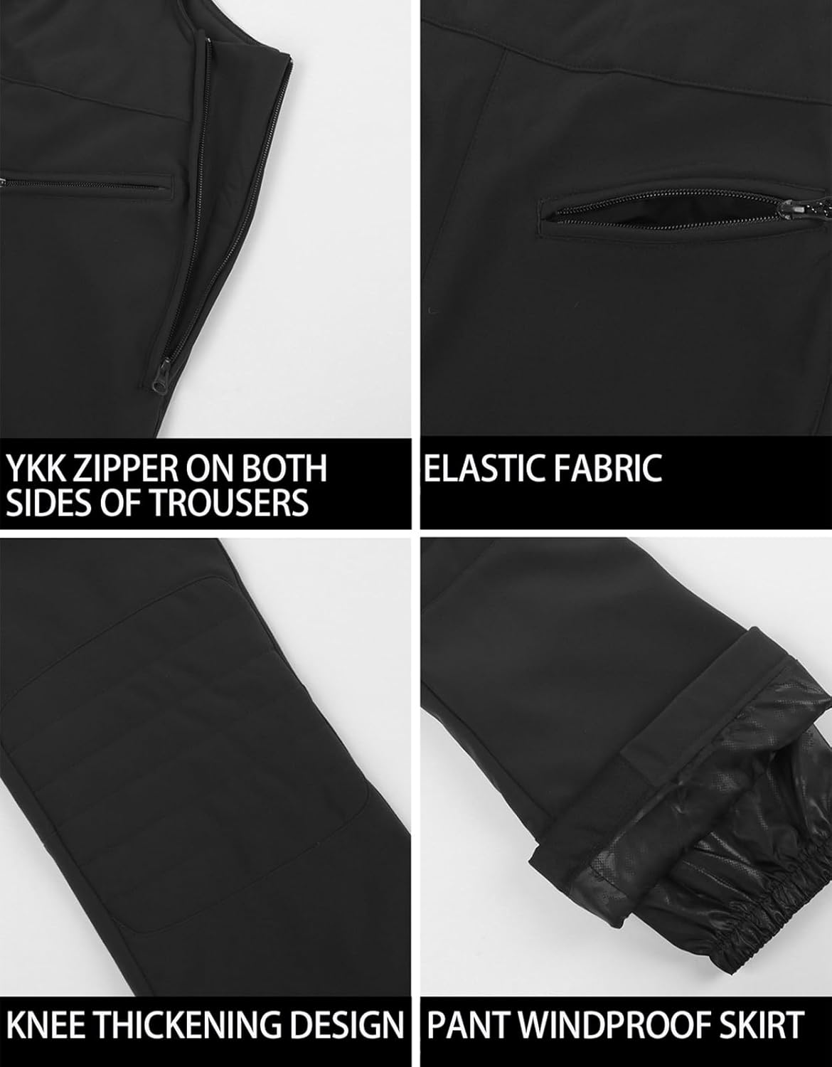Women’s Slim Fit Insulated Ski Bib Snow Pants Waterproof Warm